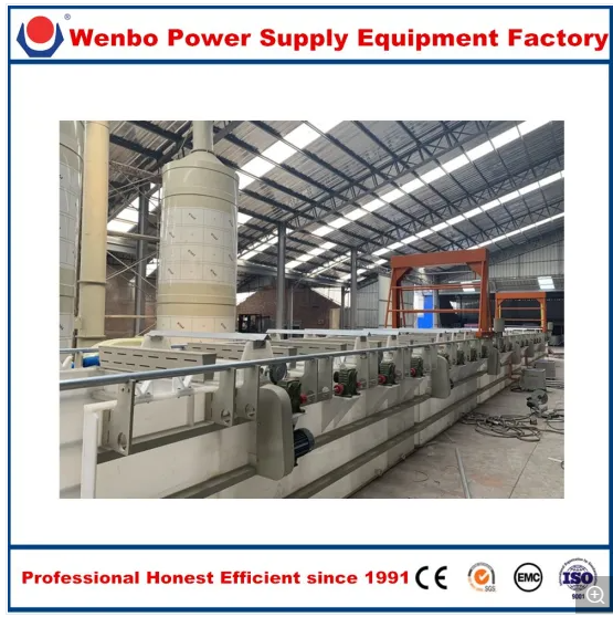Linyi Wenbo Full Automatic Barrel Plating Machine for Nickel/Copper Coating Line